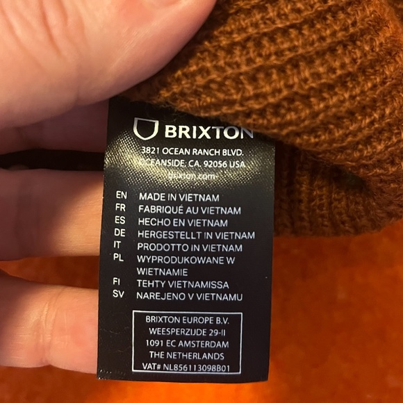 Brixton unisex brown Heist tuque hat beanie NWT - Picture 5 of 8